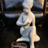 Porcelanowa figura kobiety - akt , art deco, Austria - obrazek 3