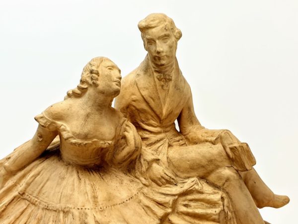 Figura zakochanej pary, biskwit - obrazek 2