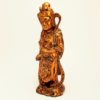Figura z drewna pozłacanego, Chiny, XIX w. - obrazek 3