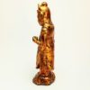 Figura z drewna pozłacanego, Chiny, XIX w. - obrazek 4