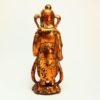 Figura z drewna pozłacanego, Chiny, XIX w. - obrazek 5