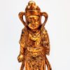 Figura z drewna pozłacanego, Chiny, XIX w. - obrazek 7