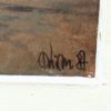 Chromolitografia podmalowana - para na ławce, XIX w. - obrazek 4