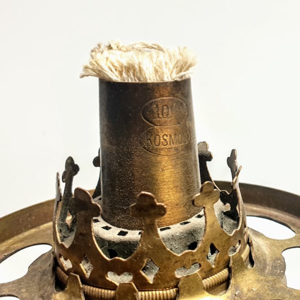 Lampa naftowa ze szklanym kloszem, Wild & Wessel, XIX w. - obrazek 3