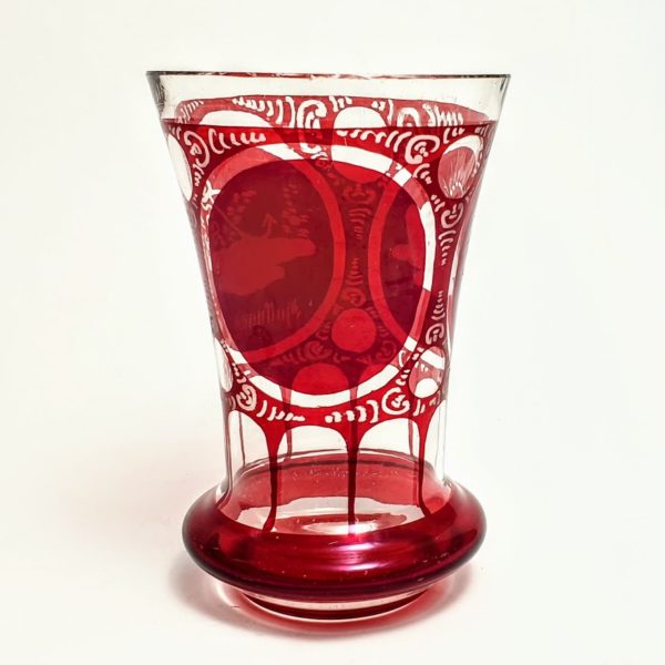 Szklanka dewocyjna, Biedermeier, Bohemia, XIX w. - obrazek 10