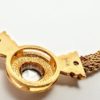 Złota kolia z brylantem, złoto 14k, Włochy. - obrazek 8