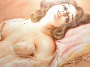 Akt kobiecy, pastel, przed 1939 r.