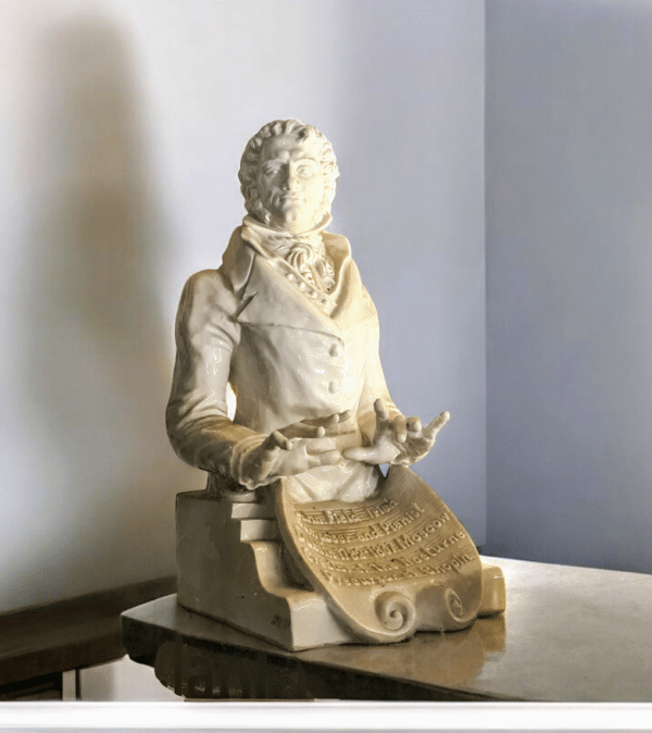 Duża figura ceramiczna -John Field - praca Władimira Bielakina wykonana w 10 egz. w 1974 r.