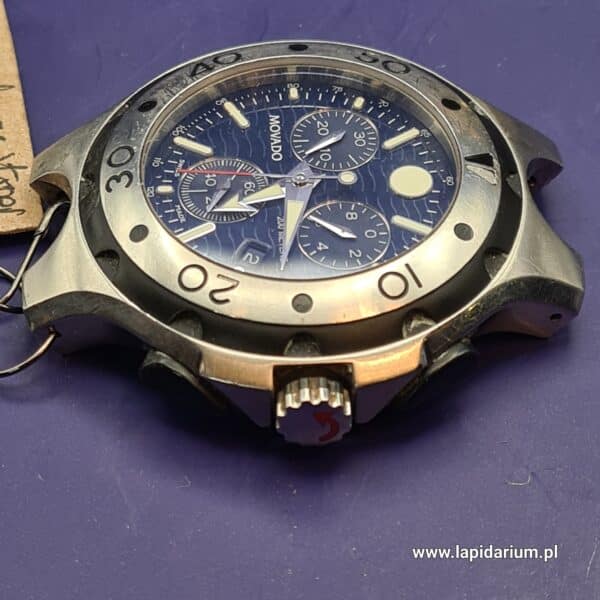 Zegarek Movado Series 800 Collection Blue Dial chronograph - obrazek 5