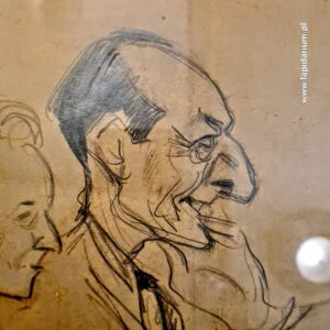 Rysunek Jóżef Beck w Rumunii 1940 r.