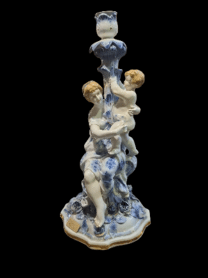 Świecznik z puttem i kobieta , Miśnia XX w.