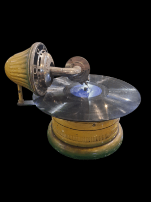 Patefon miniaturowy , turystyczny albo dziecięcy Nifty-Nirona - Niemcy  XX w .