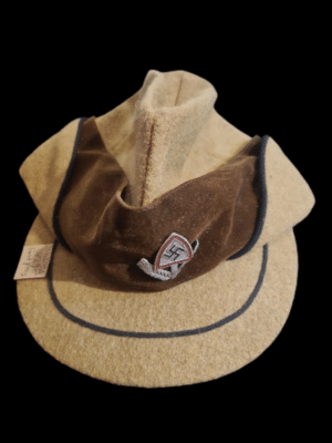 Autentyczna czapka RAD (Reichsarbeitsdienst) z okresu III Rzeszy i II wojny światowej, stan bardzo dobry