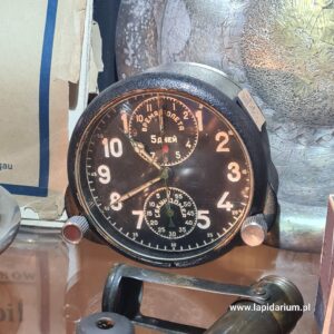 Radziecki zegar samolitowy z okresu II wojny światowej, sprawny mechanizm, doskonały stan.