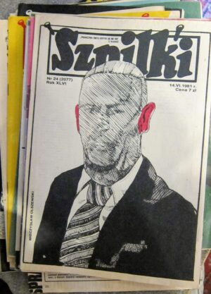 Oryginalne egzemplarze tygodnika satyrycznego Szpilki z okresu PRL w bardzo dobrym stanie