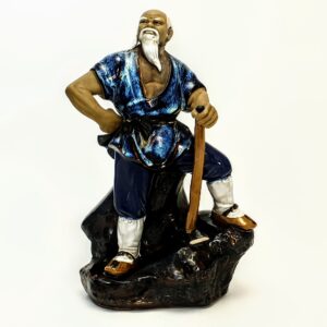 Gliniana figurka Mudman z Shiwan – ręcznie robiony symbol mądrości i harmonii