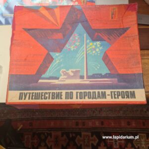 Kompletna, radziecka gra planszowa propagandowa 'Szlaki Zwycięstwa' z czasów ZSRR