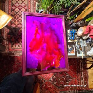 Obraz na szkle autorstwa Hejnowskiej - polska sztuka ludowa z XX wieku