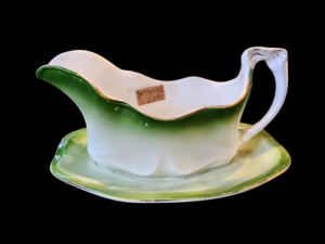 Stara rosyjska sosjerka porcelanowa z fabryki Kuzniecow z czasów Imperium Rosyjskiego