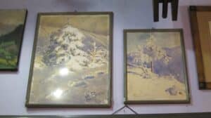 Sygnowana akwarela autorstwa Gil R. z 1939 roku na papierze, wymiary około 45 na 35 centymetrów.