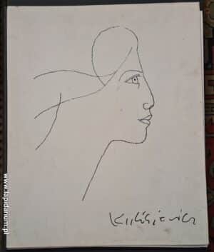 Teczka z dużymi reprodukcjami aktów i portretów Tadeusza Kulisiewicza