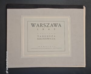 Okładka albumu Warszawa 1945 w rysunkach Tadeusza Kulisiewicza - teczka reprodukcji