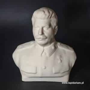 Ceramiczna figurka Józefa Stalina z epoki ZSRR, ręcznie malowana, kolekcjonerska pamiątka historyczna.