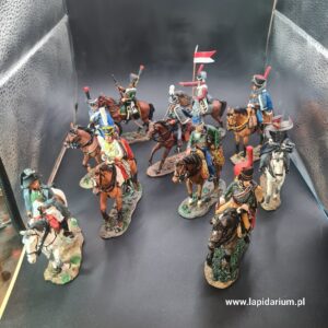Ręcznie malowana figurka ołowiana żołnierza kawalerii napoleońskiej Del Prado w skali 1:32