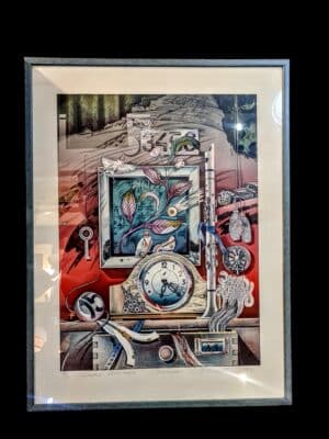 Litografia rosyjska XX wieku, nieznany autor - grafika kolekcjonerska na papierze vintage