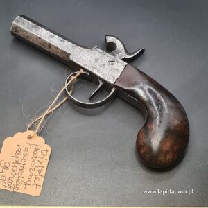 Antyczny pistolet kapiszonowy podróżny XIX w. ok. 1840