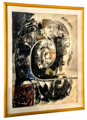Feliks Topolski, Autobiografia, sitodruk 1973, dedykacja dla Miry Zimińskiej
