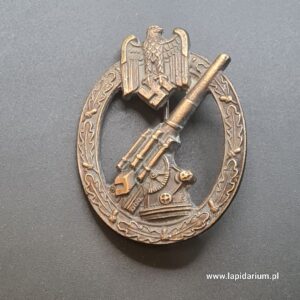 Niemiecka Odznaka Artylerii Przeciwlotniczej Heeres-Flak-Abzeichen z motywem działa 8,8 cm